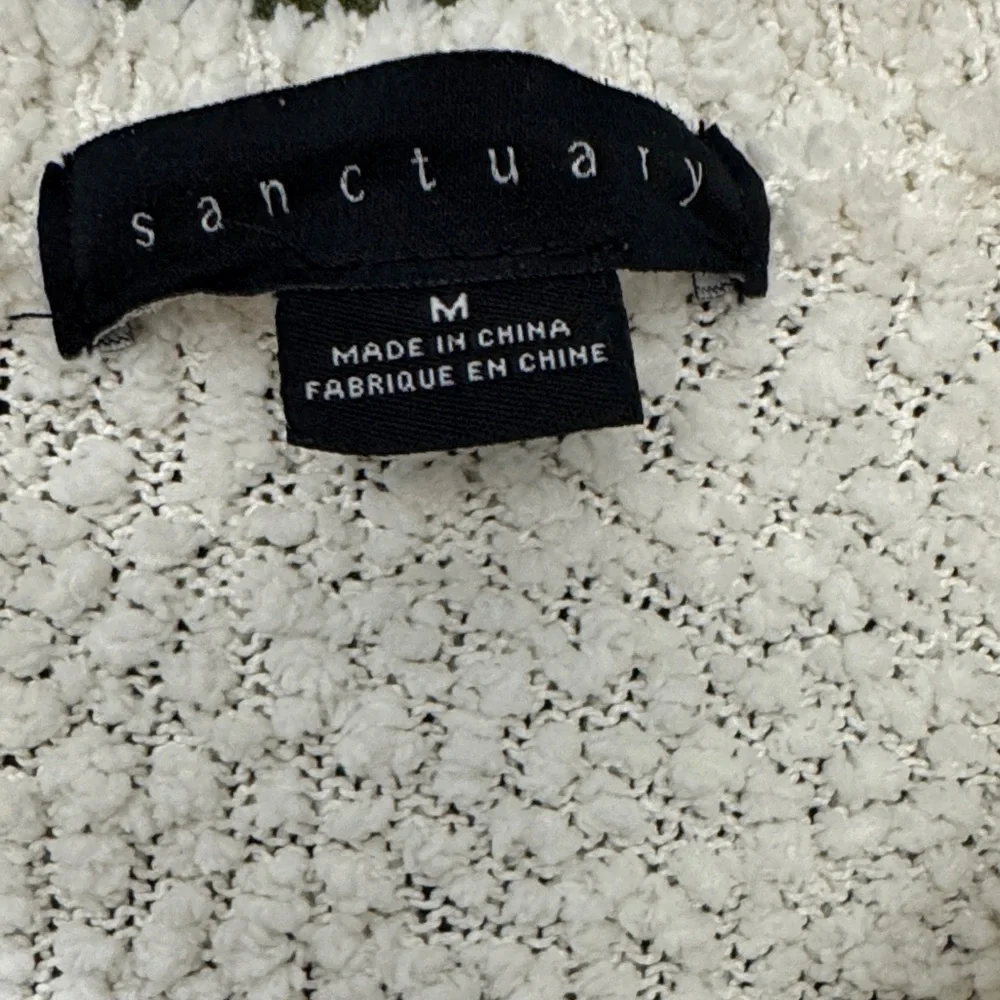 Sanctuary Cream teddy V-Neck Sweater